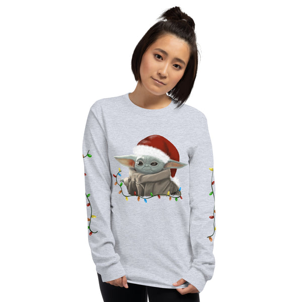 Baby Yoda Long Sleeve Shirt (Christmas Edition)