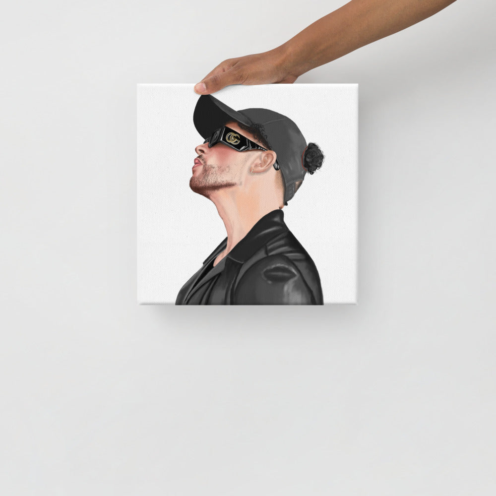Bad Bunny Canvas Painting