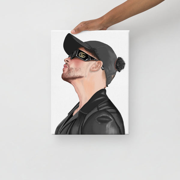 Bad Bunny Canvas Painting